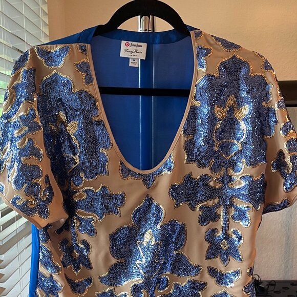 Tracy Reese Neiman Marcus Target Sequin Blouse - Picture 2 of 5